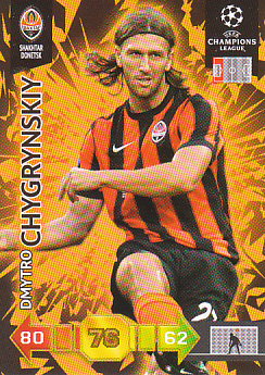 Dmytro Chygrynskiy Shakhtar Donetsk 2010/11 Panini Adrenalyn XL CL #302